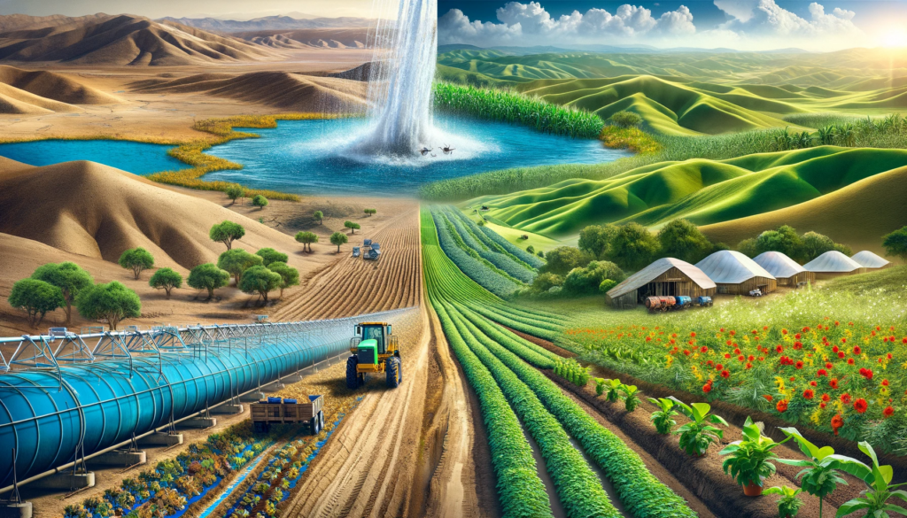 Transformation of Arid Land into a Fruitful Farm by Pioneer Pump